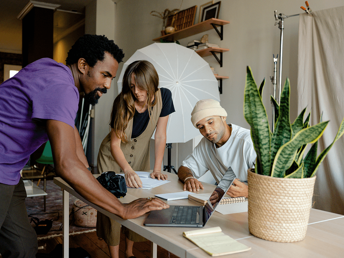 Researcher conducting an interview