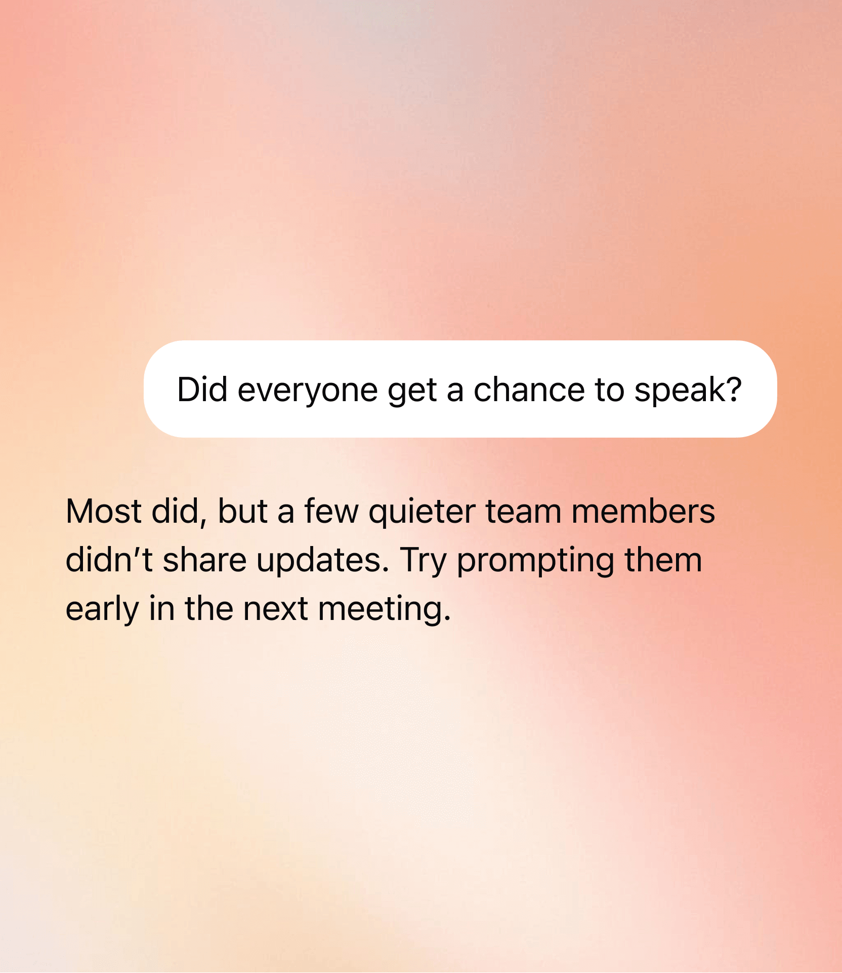 Meeting dynamics visualization