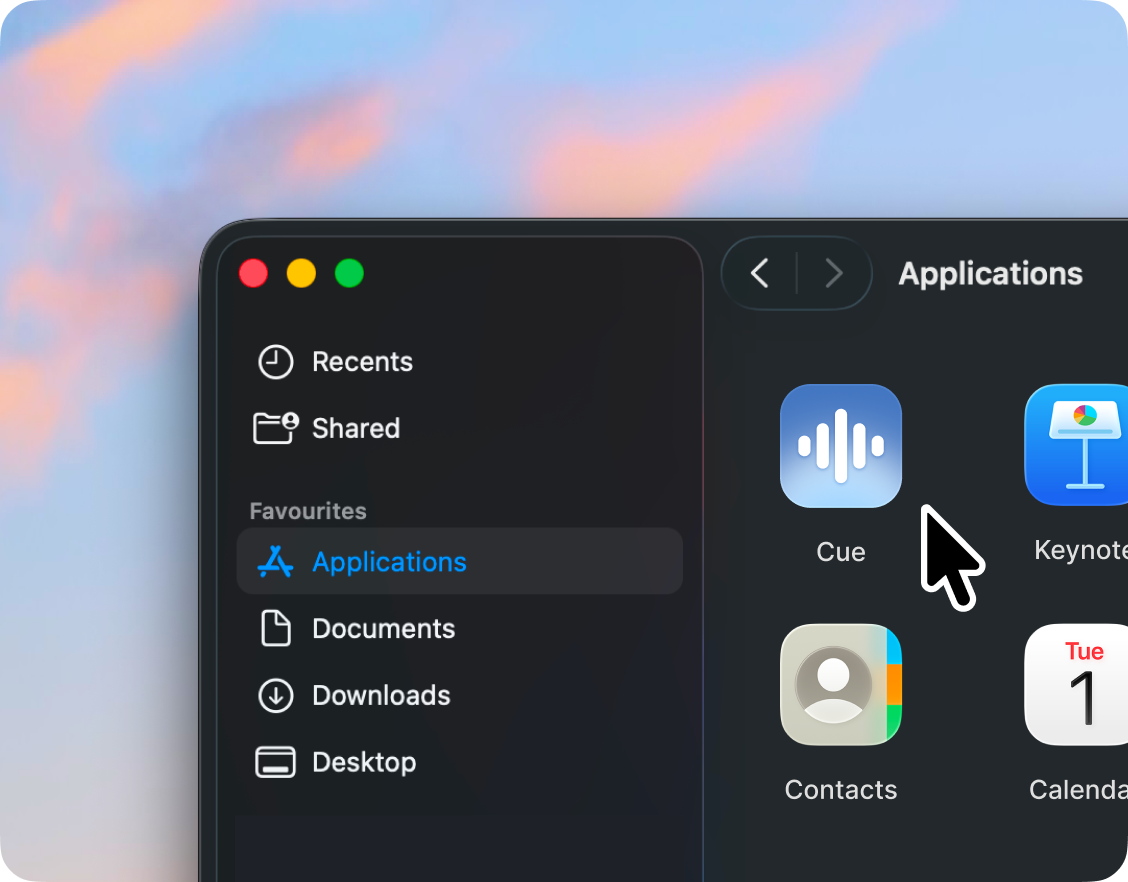 Cue for Mac